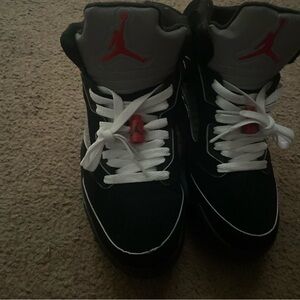 Jordan Black and Red Sneakers